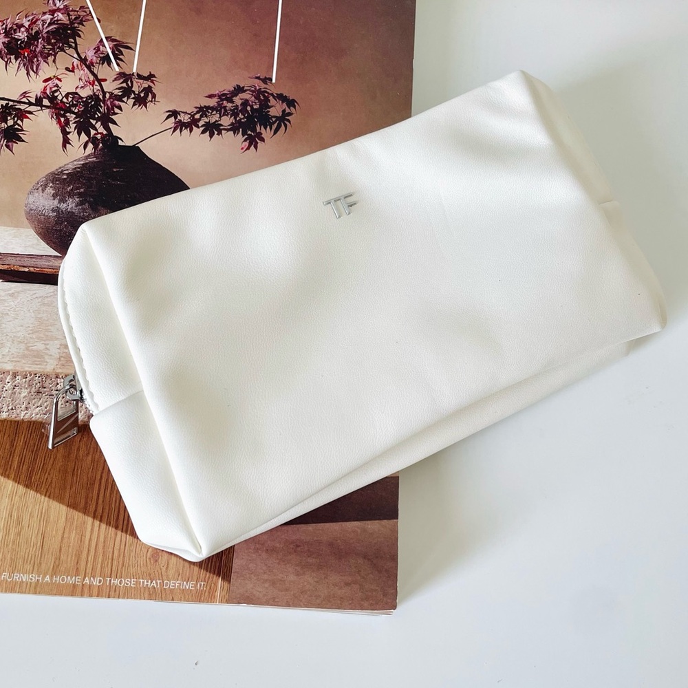 Tom Ford Zip‎ Cosmetic Bag White